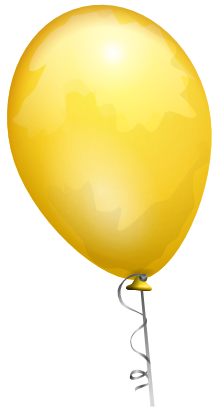 Download free yellow balloon icon